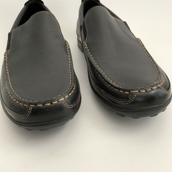 Cole Haan Loafers Men Size 10.5M Black Tucker Leather Slip-on Shoe India - Picture 11 of 13